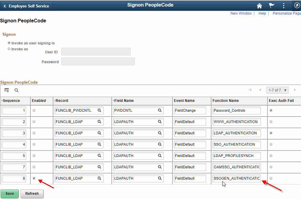 PeopleSoft Single Sign On Integration